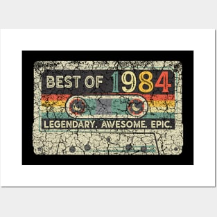 Vintage 1984 Limited Edition Cassette Tape 38th Birthday Posters and Art